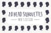 20 Head Silhouettes - Men Edition