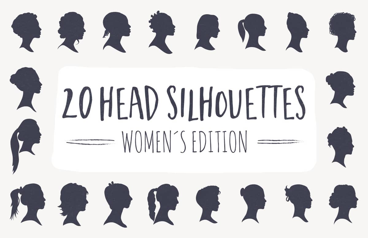 20 Head Silhouettes Women Edition Preview 1