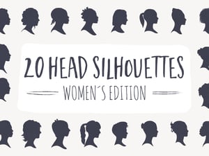 20 Head Silhouettes - Women Edition 1