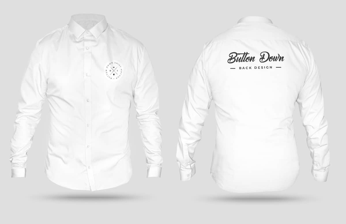 3 D Button Down Shirt Mockup Preview 1