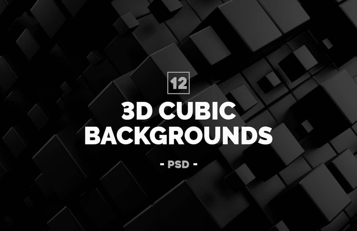 3 D Cubic Backgrounds Preview 1