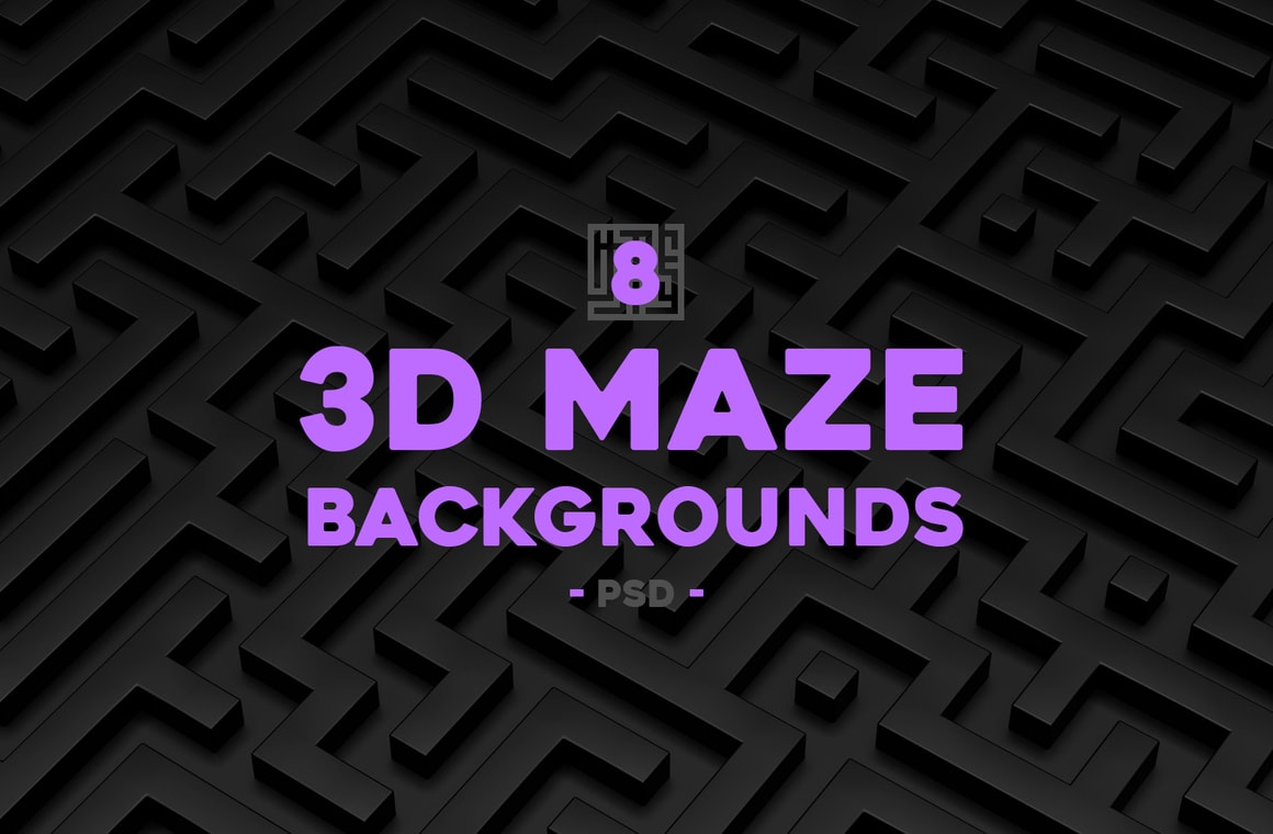 3D Maze Backgrounds