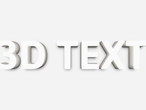 3D Text Effect for Photoshop 1
