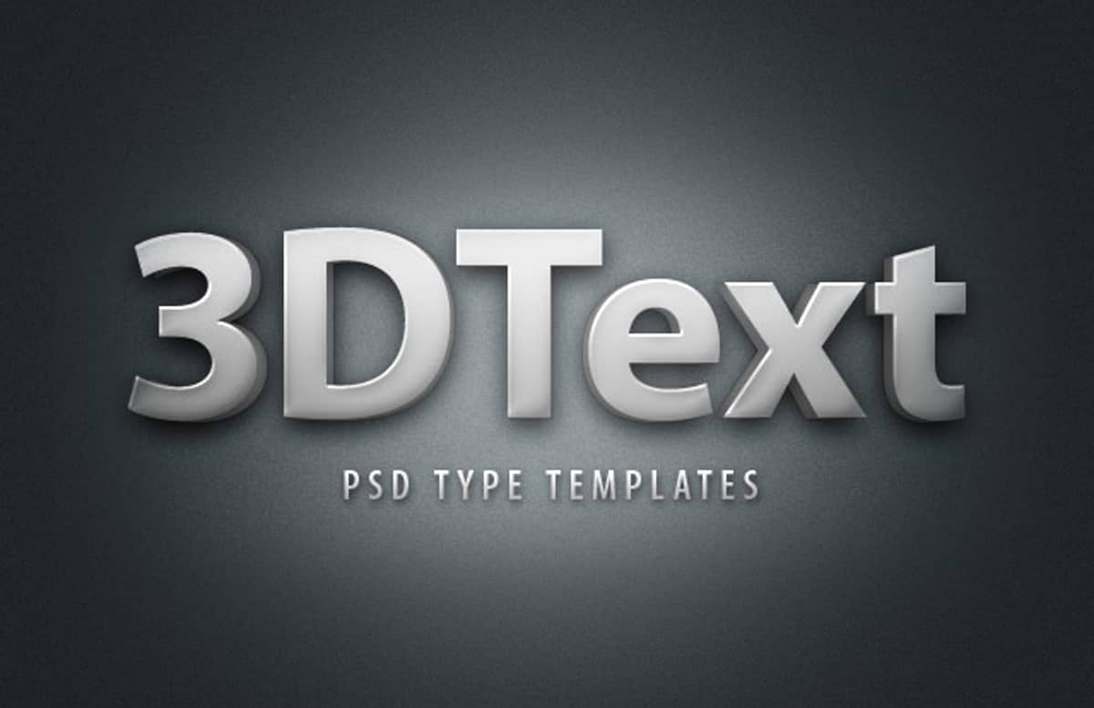 3 D  Text  Styles  Preview1
