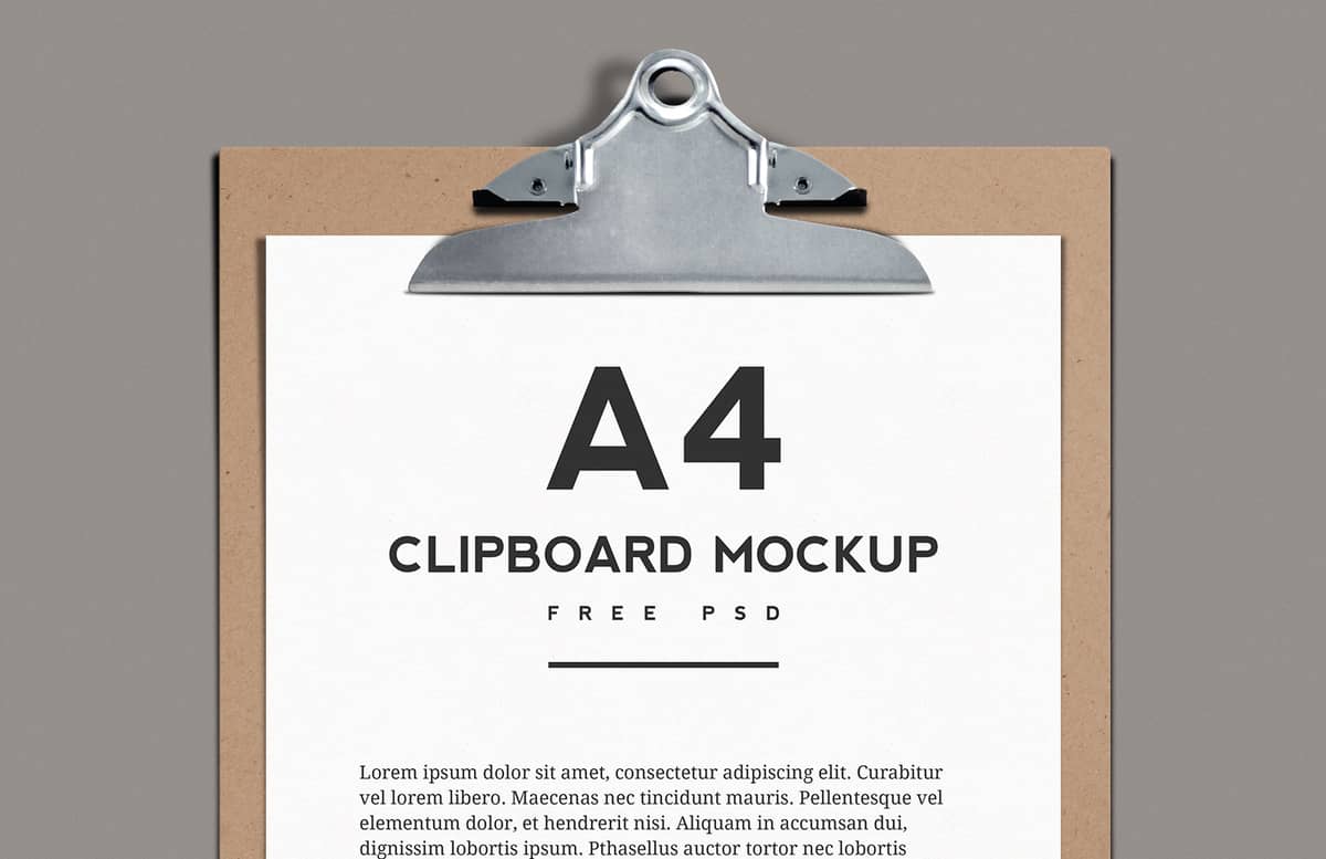 A4  Clipboard  Mockup  Preview 1