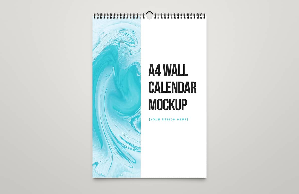 A4 Wall Calendar Mockup Preview 1