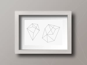 Abstract 3D Geometric Wireframe Vectors 2