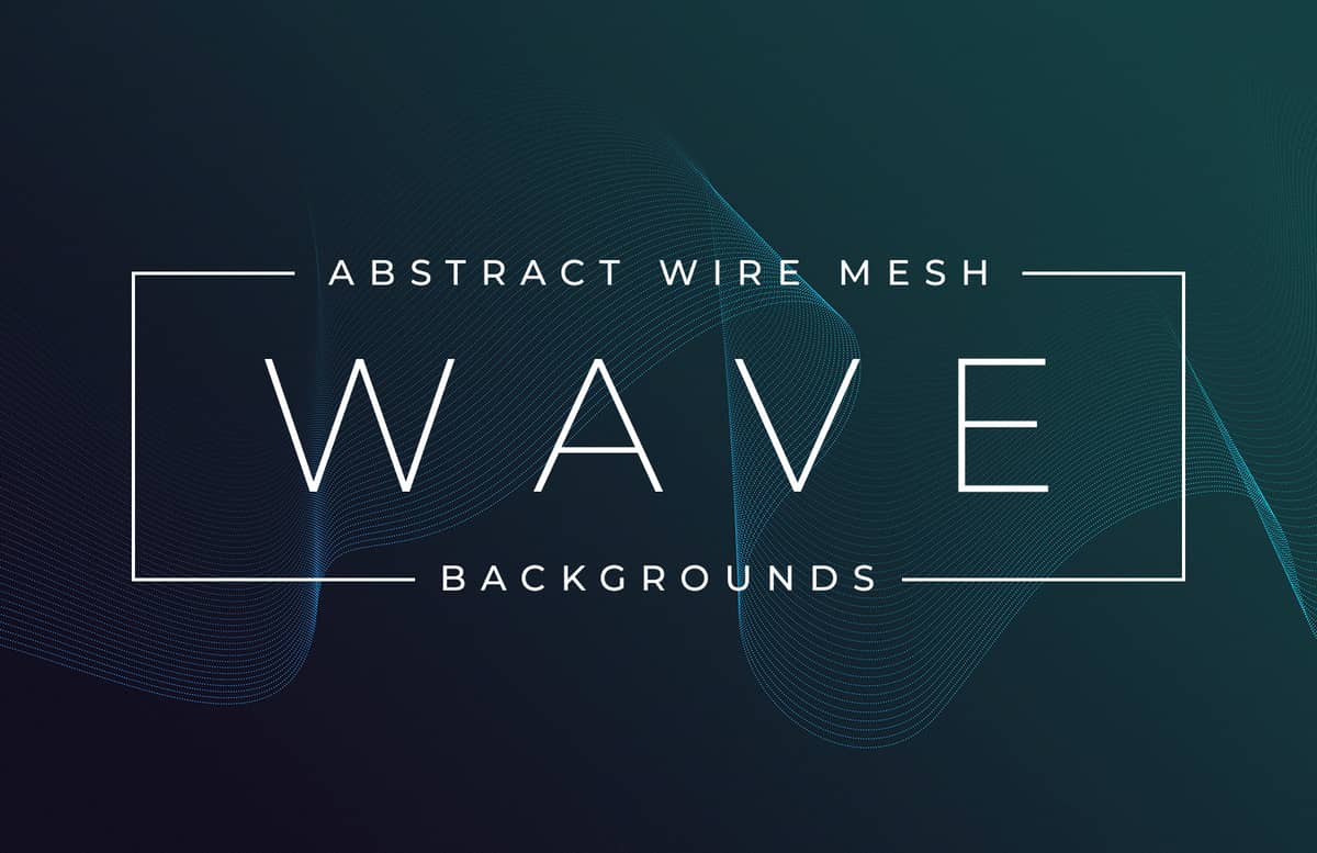 Abstract Wire Mesh Wave Backgrounds Preview 1