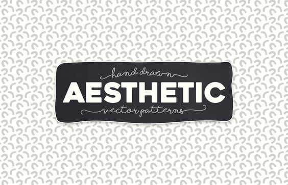 Aesthetic Hand Drawn Vector Patterns