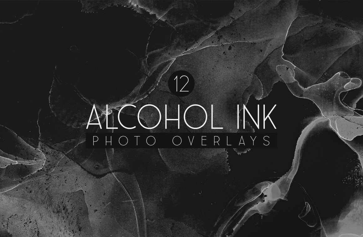 Alcohol Ink Photo Overlays