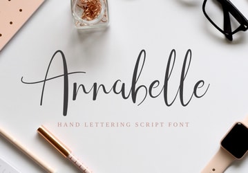 Annabelle - Hand Lettering Script Font