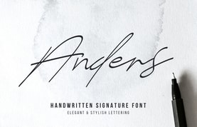 Anders Signature - Handwritten Font