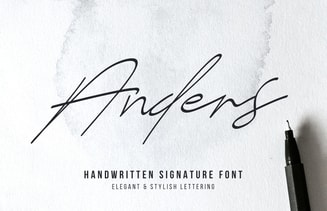 Anders Signature - Handwritten Font