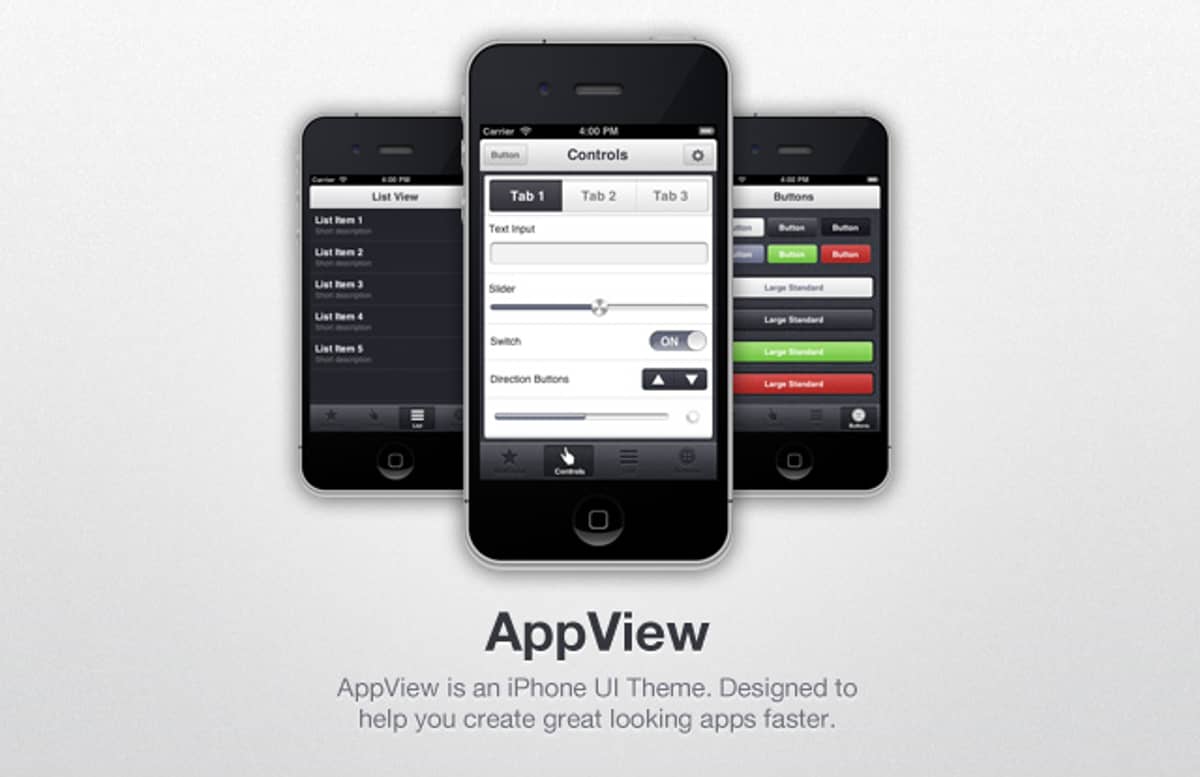 App View I Phone  Ui  Theme  Preview1