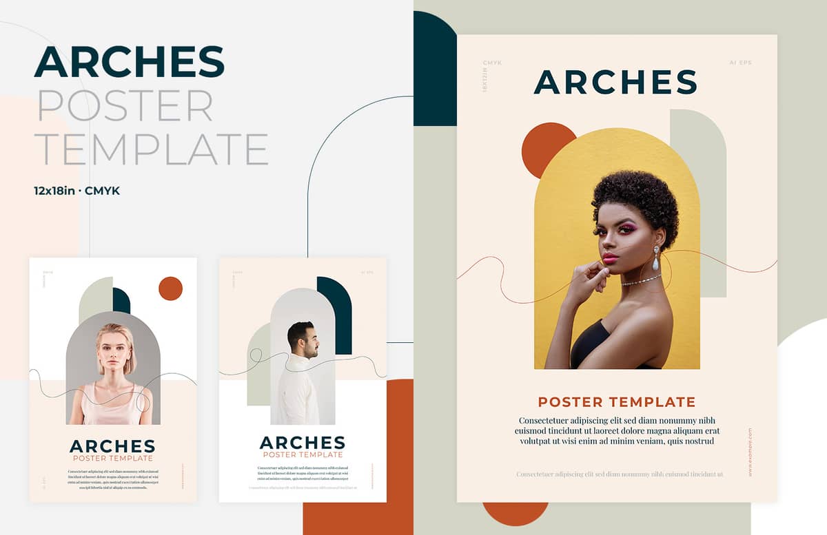 Arches Poster Template Preview 1