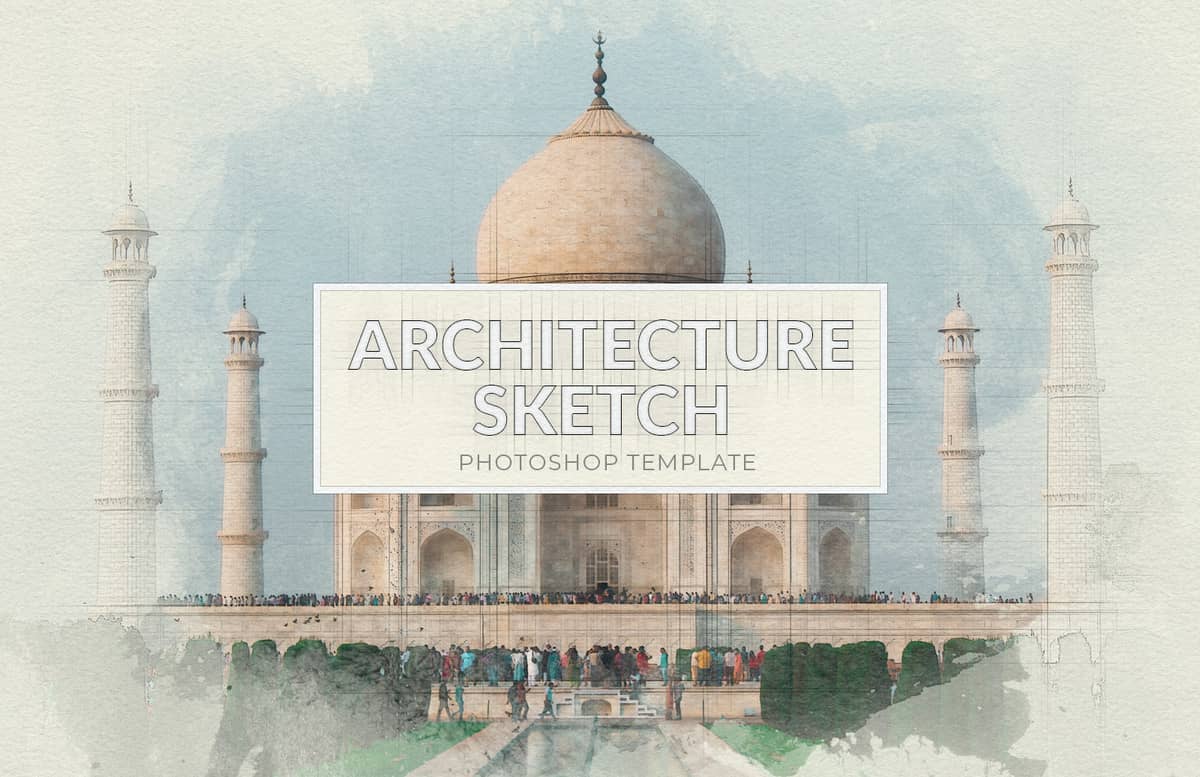 Architecture Sketch Template Preview 1
