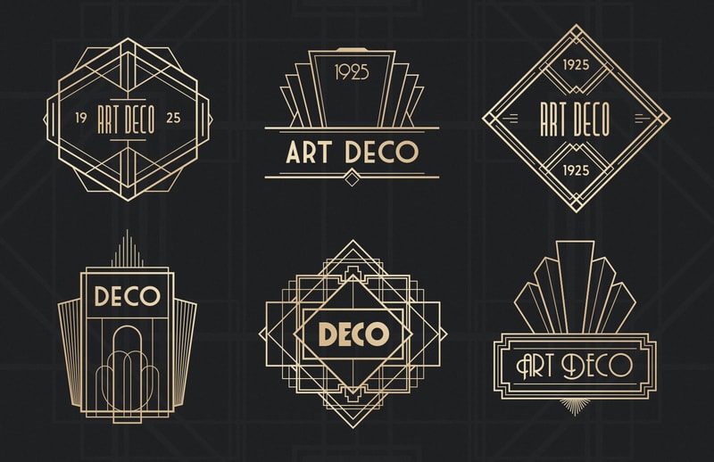 Art Deco Badges | Medialoot