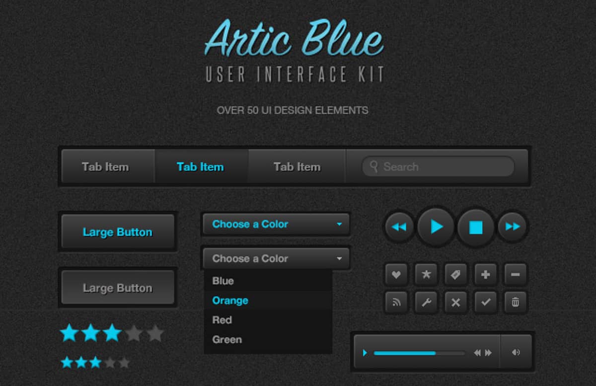Artic  Blue  Ui  Kit  Preview1