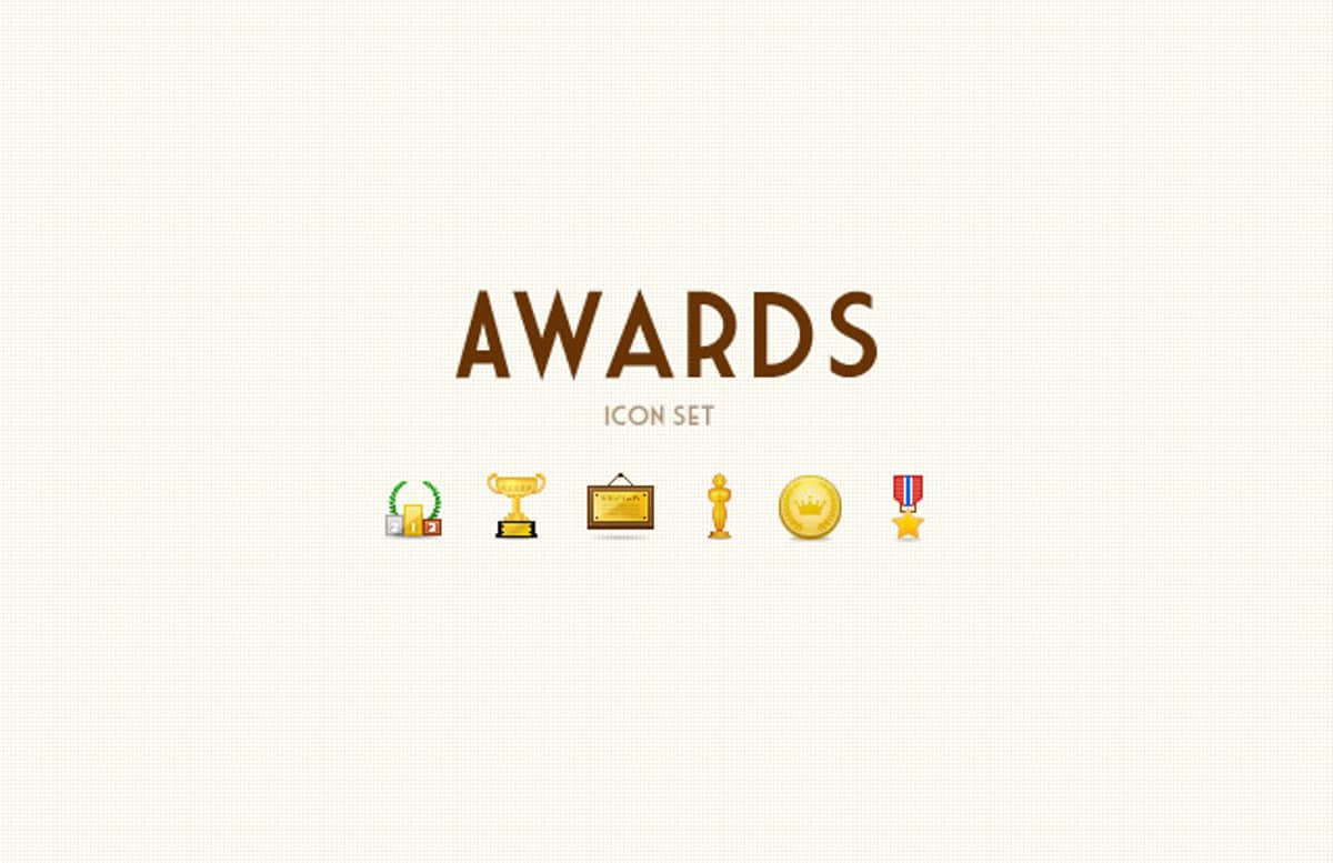 Awards  Icon  Set  Preview1