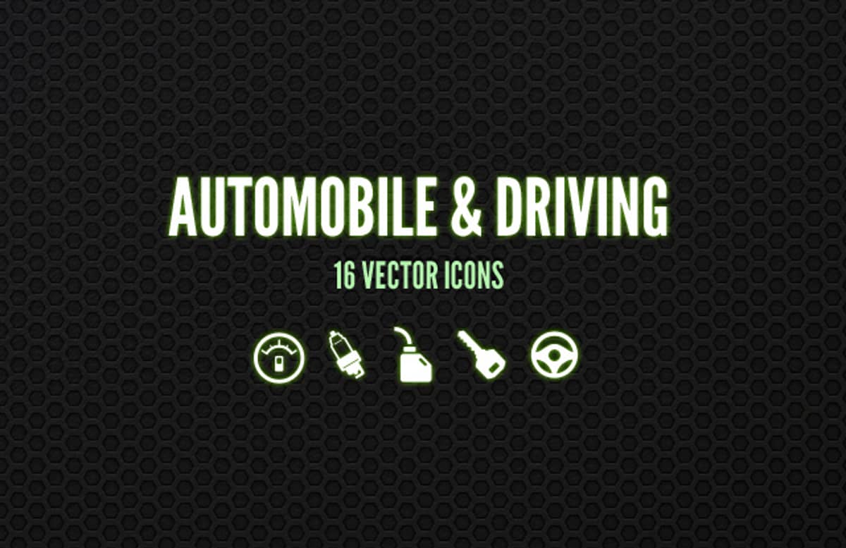 Automobile   Driving  Icons  Preview1