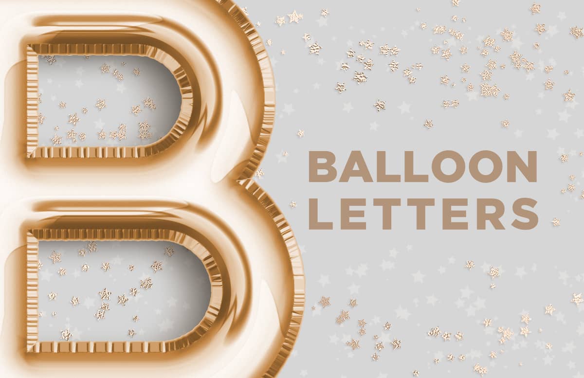 Balloon Foil Letters Preview 1