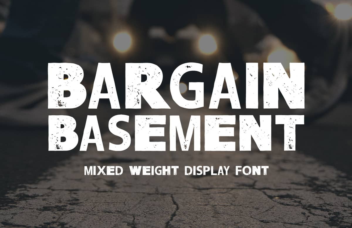 Bargain Basement Display Font Preview 1