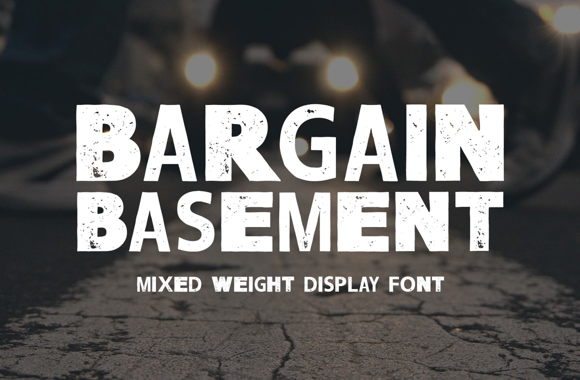 Bargain Basement - Mixed Weight Font