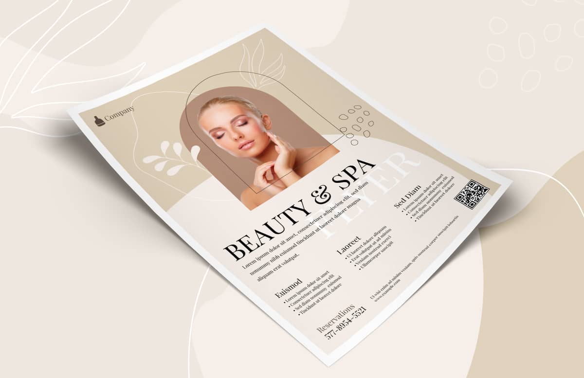 Beauty And Spa Flyer Template Preview 1