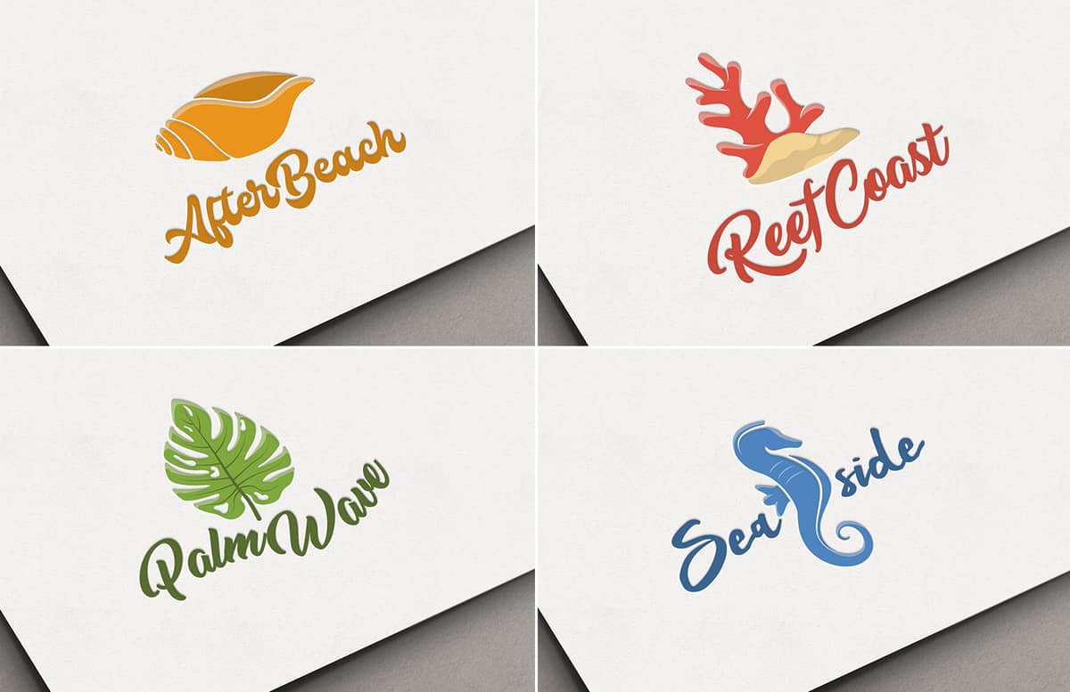 Beach Logo Templates Preview 1