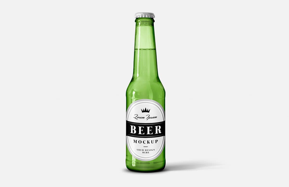 Beer Bottle Label Mockup Preview 1