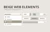 Beige Web Elements