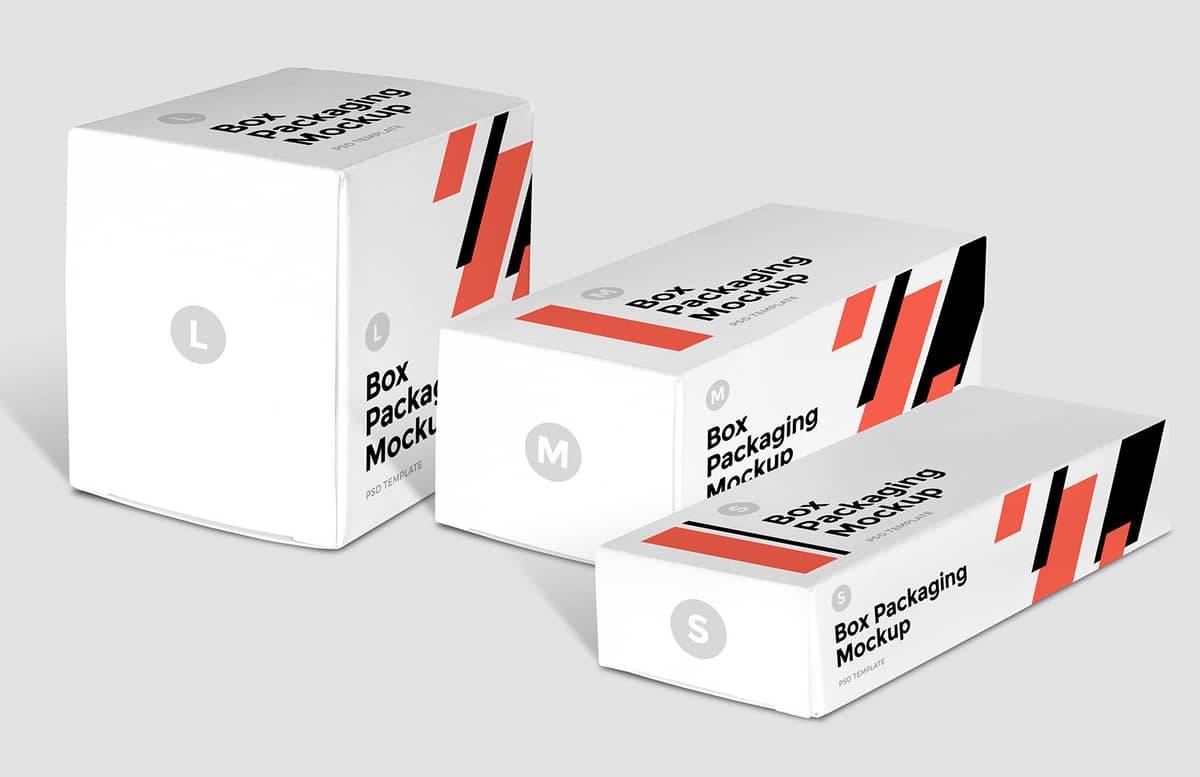 Box Packaging Mockup Preview 1A