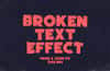 Broken Text Effect Template