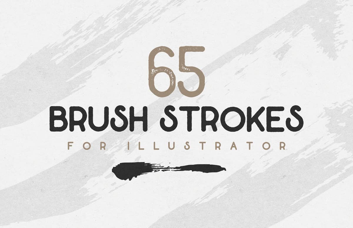 Brush Strokes For Illustrator Preview 1