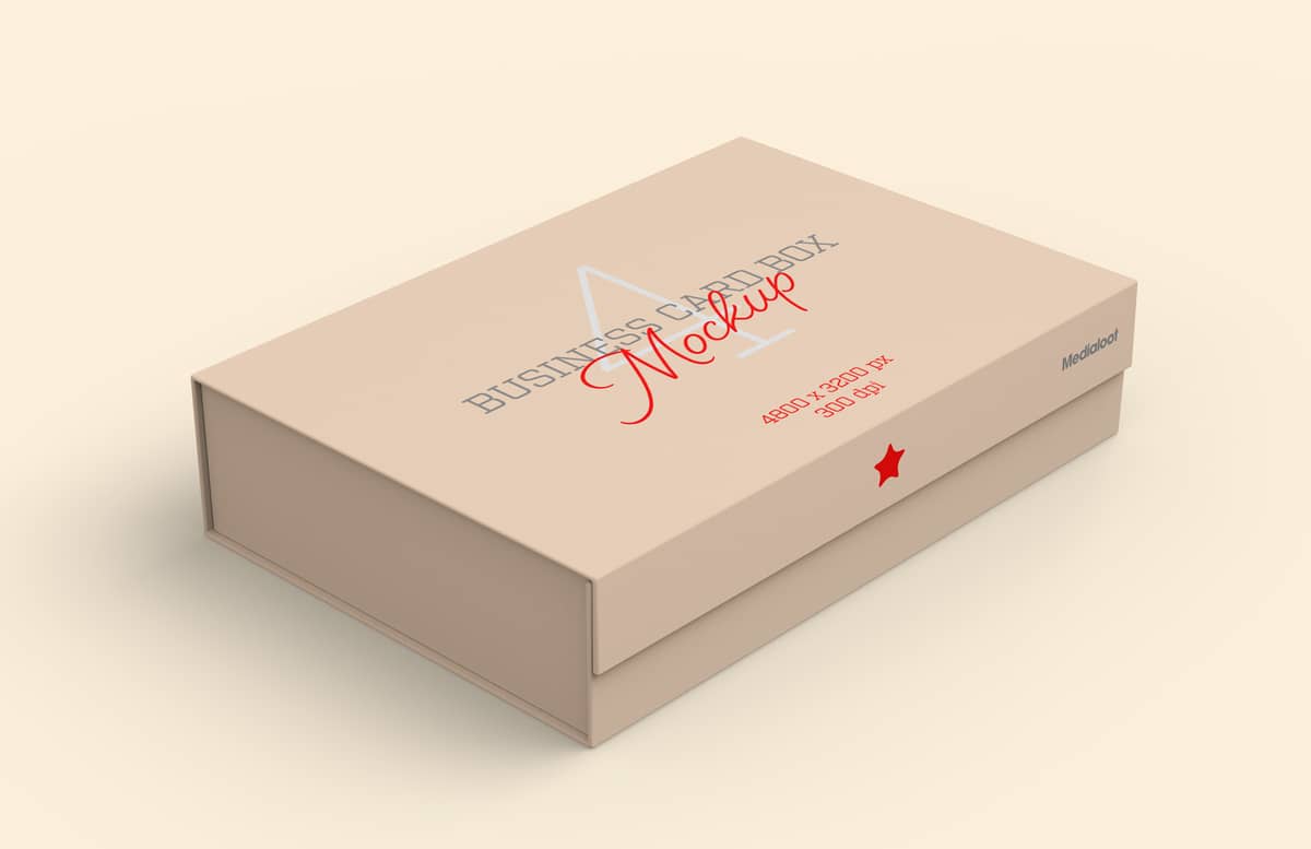 Business Card Box Mockup Preview 1