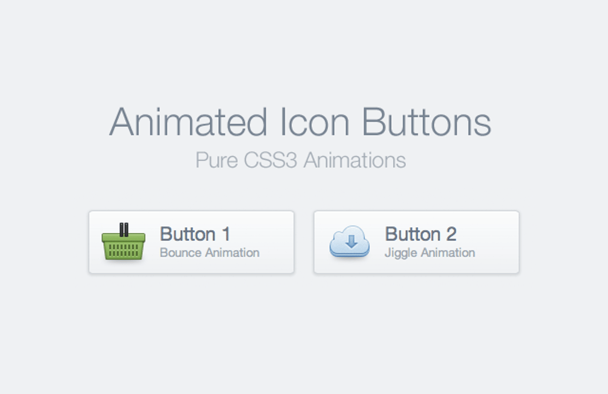 CSS Animated Icon Buttons — Medialoot