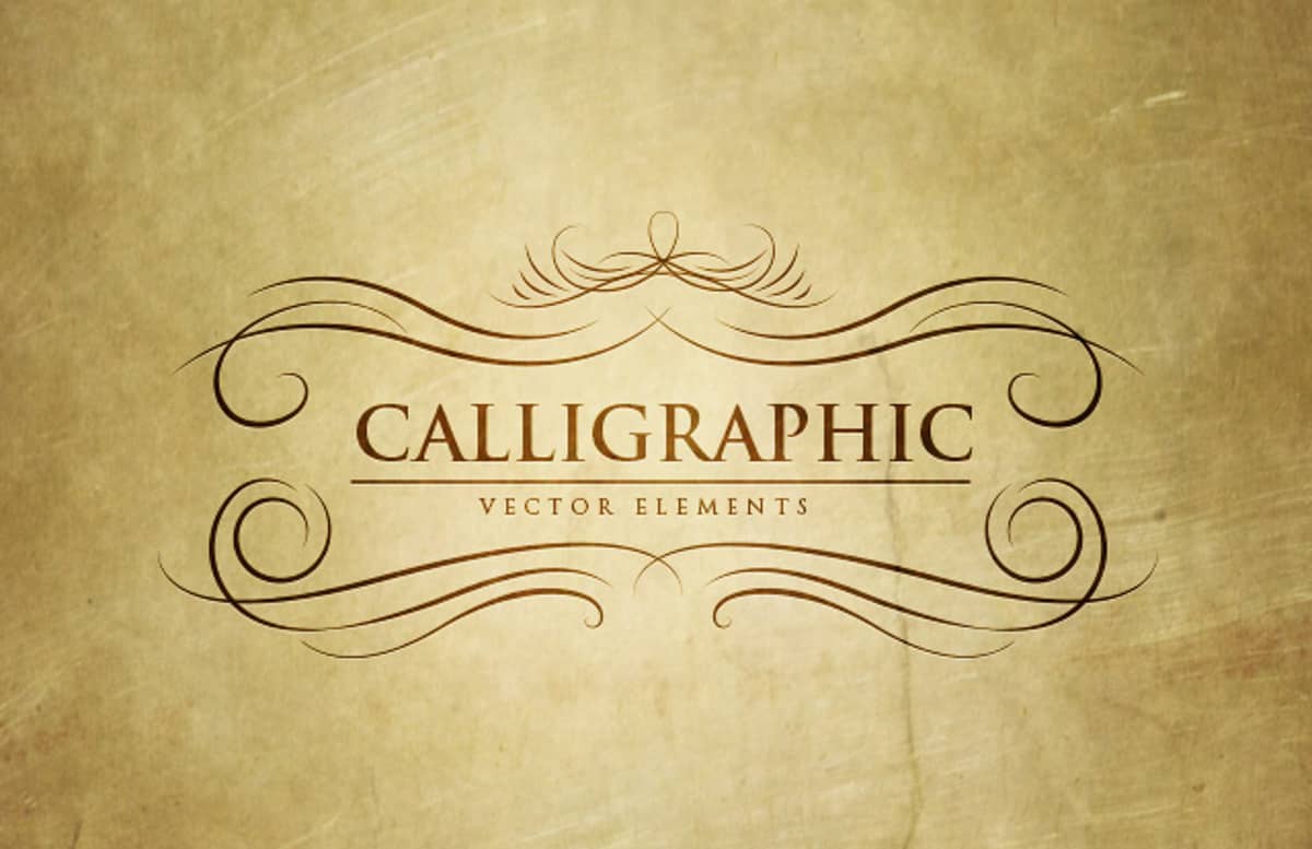 Calligraphic  Vector  Elements  Preview1