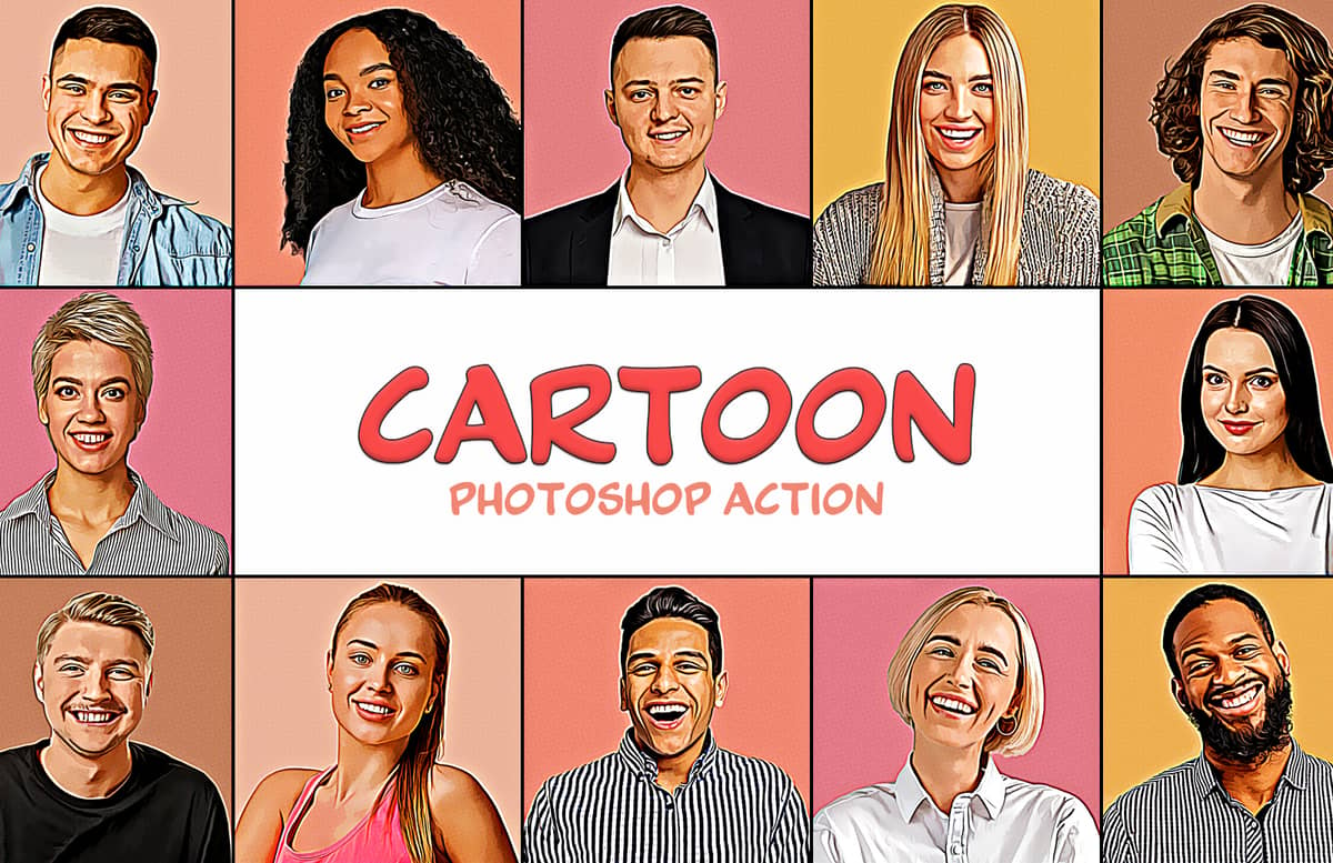Cartoon Photoshop Action Preview 1