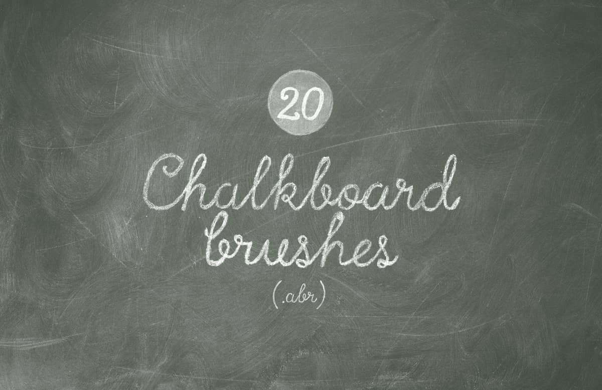 Chalkboard Photoshop Brushes Preview 1