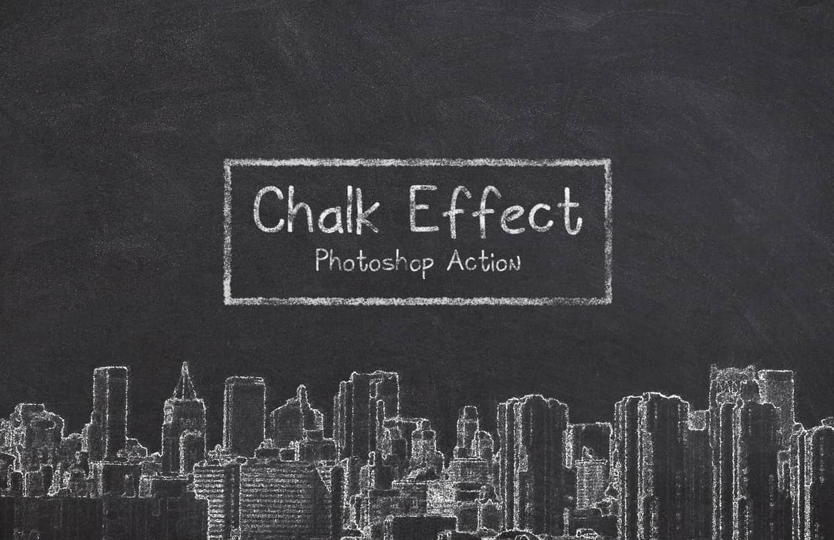 Chalk Effect Photoshop Action Preview 1