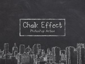 Chalk Effect Photoshop Action 1
