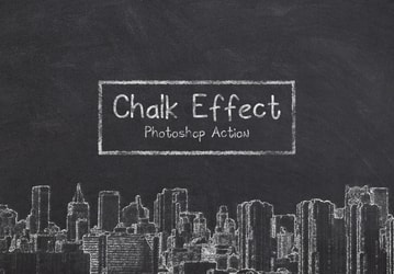 Chalk Effect Photoshop Action