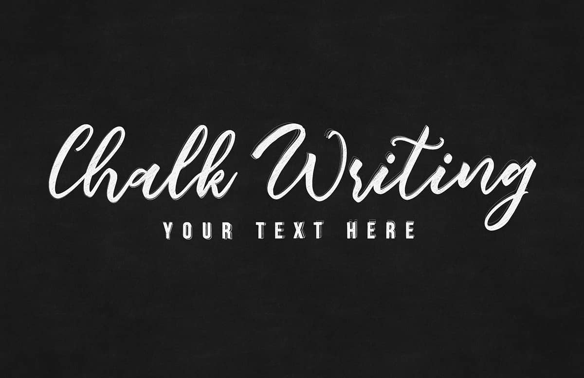 Chalk Writing Text Effect Preview 1A
