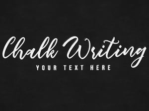 Chalk Writing Text Effect 1