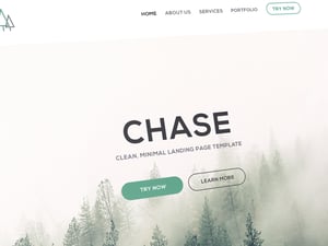 Chase Landing Page Template (PSD/HTML) 1