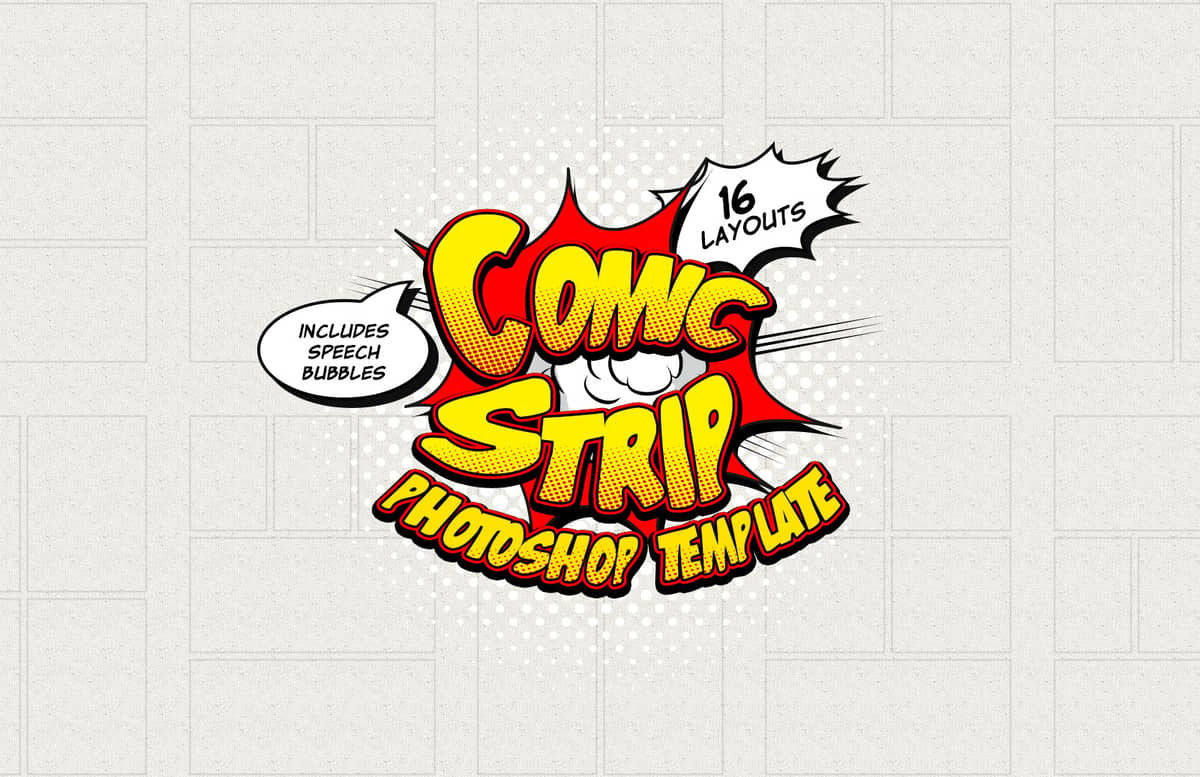 Comic Strip Template Preview 1
