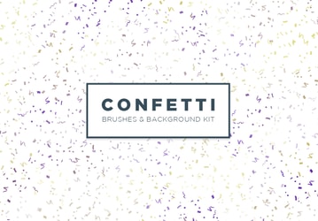 Confetti - Free Brushes and Background Kit