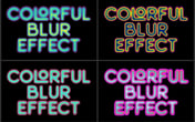 Colorful Blur Photoshop Template