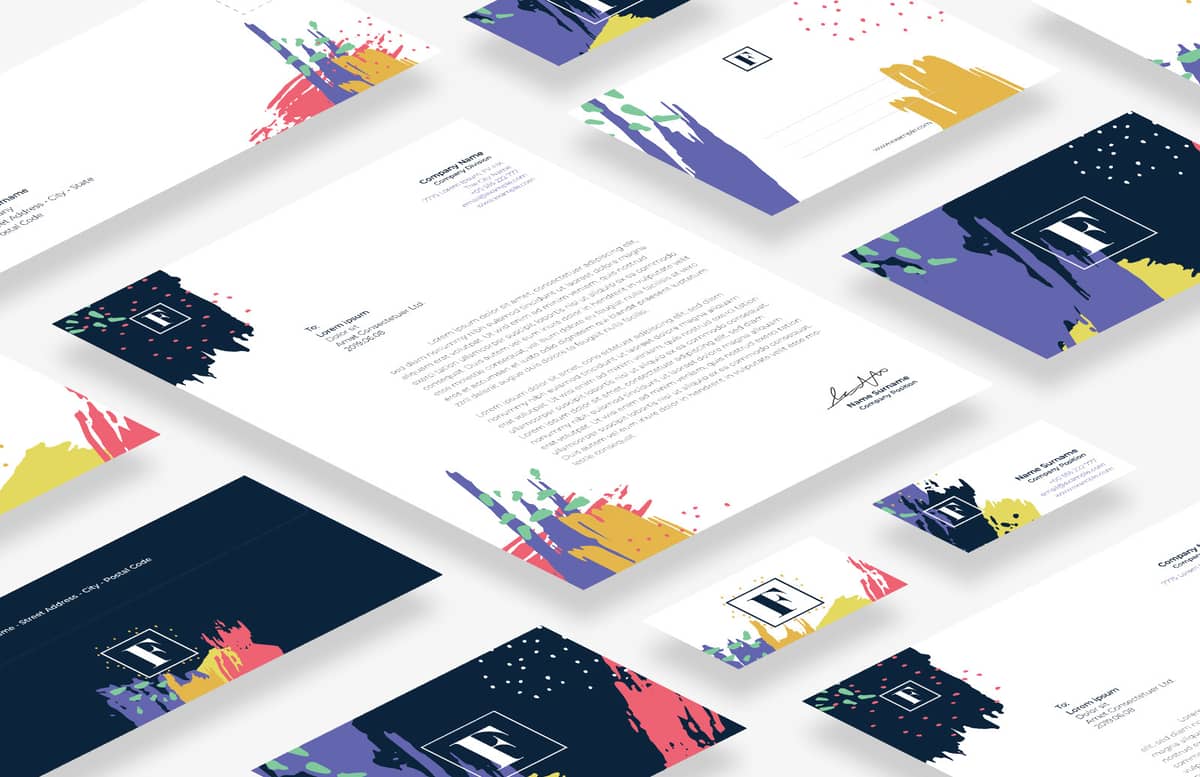 Colorful Business Stationery Preview 1