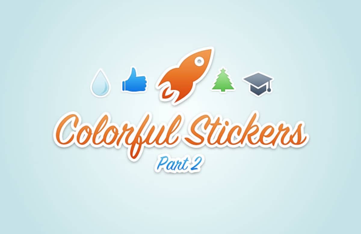 Colorful  Vector  Stickers2  Preview1